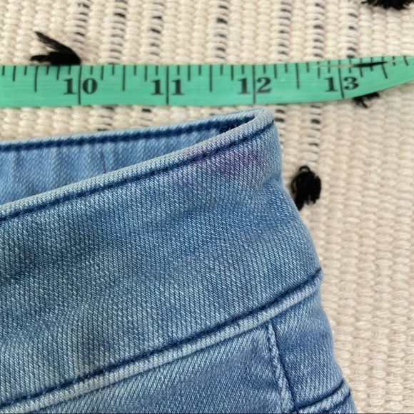 American Eagle Outfitters Hi Rise Shortie Blue 0 - Picture 3 of 8